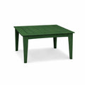 39" Green Heavy Duty Plastic Square Outdoor Dining Table