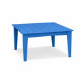 39" Blue Heavy Duty Plastic Square Outdoor Dining Table