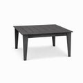 39" Dark Gray Heavy Duty Plastic Square Outdoor Dining Table